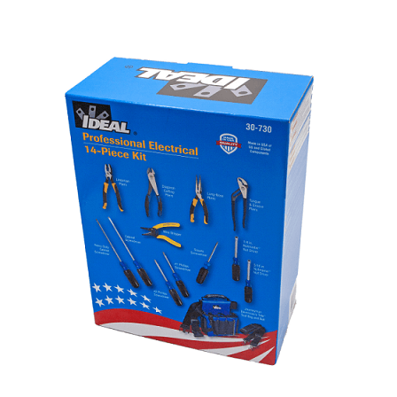 IDEAL 14 Piece Electrician's Tool Kit, Model 30-730CDN* - Image 2