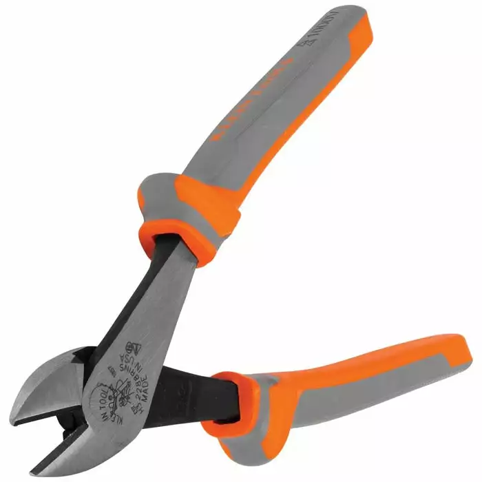 Klein Tools Insulated Diagonal Cutting Pliers, High Leverage, 8-Inch, Model 2288RINS* - Image 6