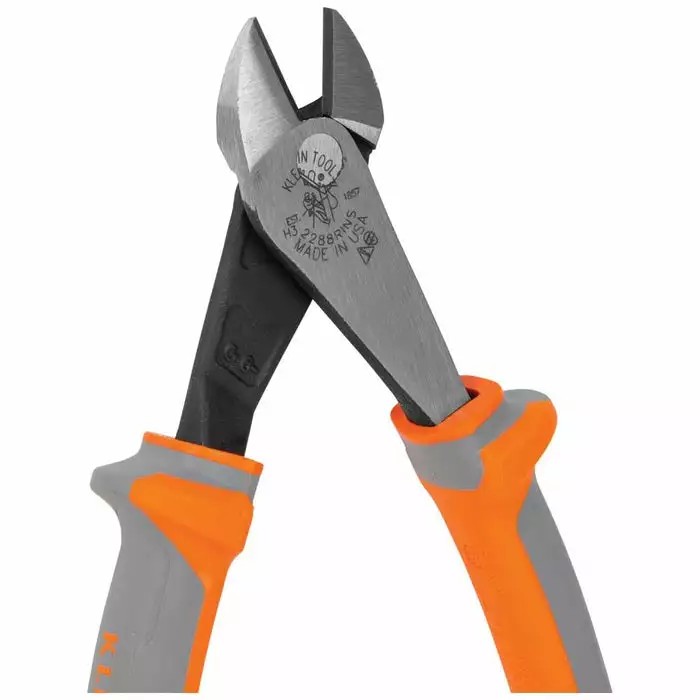 Klein Tools Insulated Diagonal Cutting Pliers, High Leverage, 8-Inch, Model 2288RINS* - Image 7