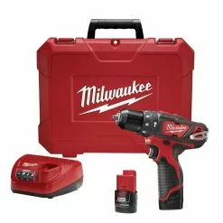 Milwaukee M12™ 3/8 In. Hammer Drill/Driver Kit, Model 2408-22*