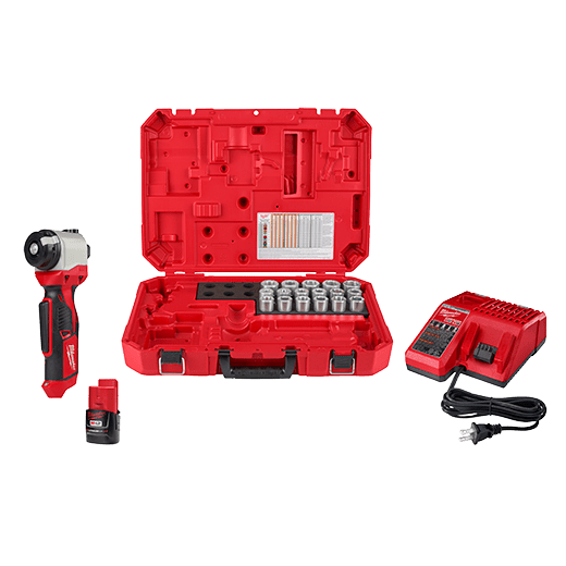 Milwaukee M12™ Cable Stripper Kit With 17 Cu THHN / XHHW Bushings, Model 2435CU-21S*