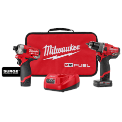 Milwaukee M12™ FUEL™ SURGE™ HDD 2PC Combo Kit, Model 2582-22*