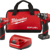 Milwaukee M12 FUEL™ 2Tool Combo Kit: 1/2 In. Hammer Drill And 1/4 In. Hex Impact Driver, Model 2598-22*