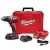 Milwaukee M18™ Compact 1/2 In. Drill Driver Kit W/ Compact Batteries, Model 2606-22CT*