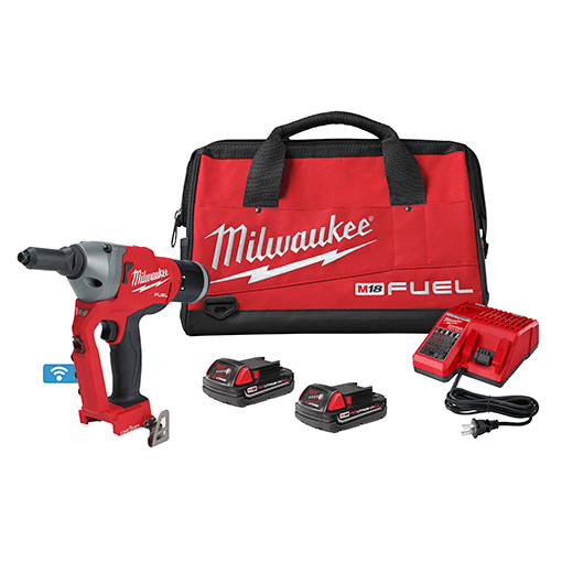 Milwaukee M18 FUEL™ 1/4" Blind Rivet Tool W/ ONEKEY™ Kit, Model 2660-22CT*