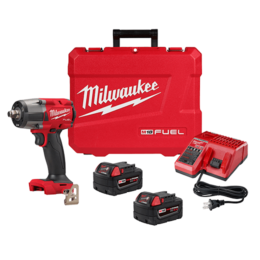 Milwaukee M18 FUEL™ 1/2 MidTorque Impact Wrench W/ Friction Ring Kit, Model 2962-22*
