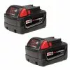 Milwaukee M18™ REDLITHIUM™ High Capacity 3.0Ah Battery Pack (2 Piece), Model 48-11-1822
