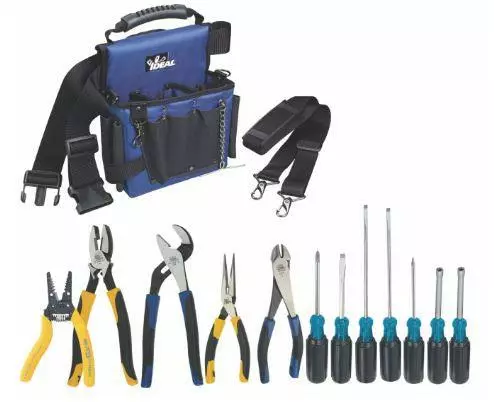 IDEAL 14 Piece Electrician's Tool Kit, Model 30-730CDN*