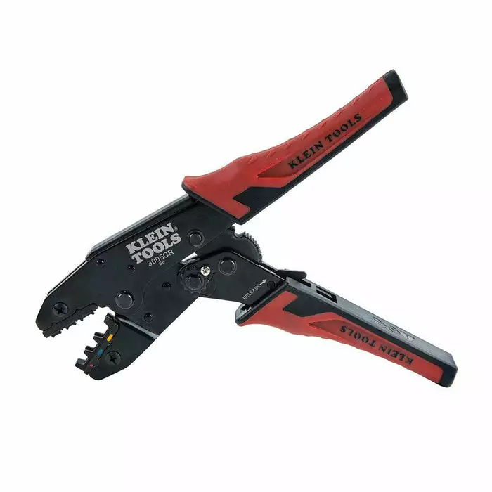 Klein Tools Ratcheting Crimper, 10-22 AWG - Insulated Terminals, Model 3005CR