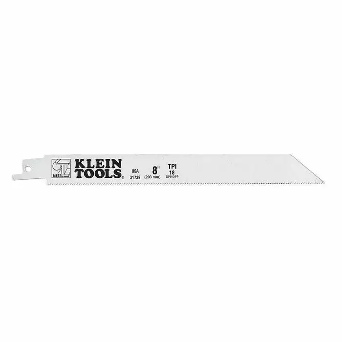 Klein Tools Reciprocating Saw Blades, 18 TPI, 8-Inch, 5-Pack, Model 31739*