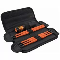 Klein Tools 8-in-1 Insulated Interchangeable Screwdriver Set, Model 32288
