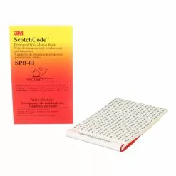3M ScotchCode™ Pre-Printed Wire Marker Book, Numbers 0 - 9, Model SPB-01