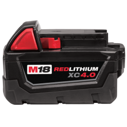 Milwaukee M18™ REDLITHIUM™ XC 4.0 Extended Capacity Battery, Model 48-11-1840