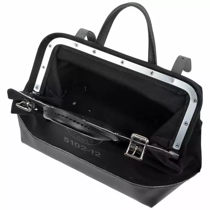 Klein Tools 12" Canvas Tool Bag, Black, Model 5102-12BLK* - Image 10