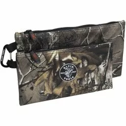 Klein Tools Zipper Bags, REALTREE XTRA™ Camo Tool Pouches, 2-Pack, Model 55560