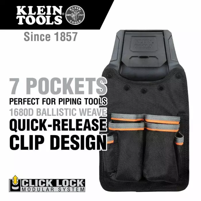 Klein Tools Tradesman Pro™ Modular Piping Tool Pouch With Belt Clip, Model 55912 - Image 2
