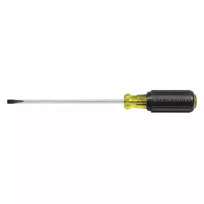 Klein Tools 3/16-Inch Cabinet Tip Screwdriver 6-Inch Round Shank, Model 601-6
