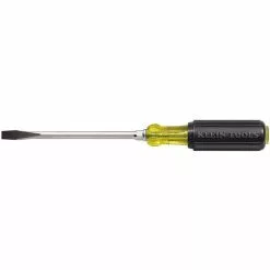 Klein Tools 1/4-Inch Keystone Screwdriver, 4-Inch Round Shank, Model 602-4