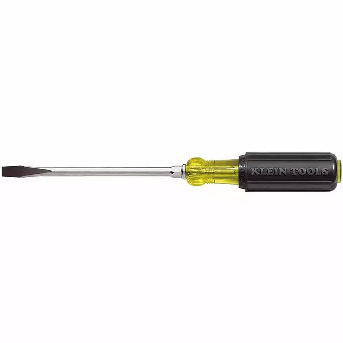 Klein Tools 1/4-Inch Keystone Screwdriver, 4-Inch Round Shank, Model 602-4