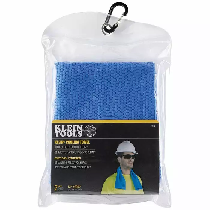 Klein Tools Blue Cooling PVA Towel (Package Of 2), Model 60230 - Image 5