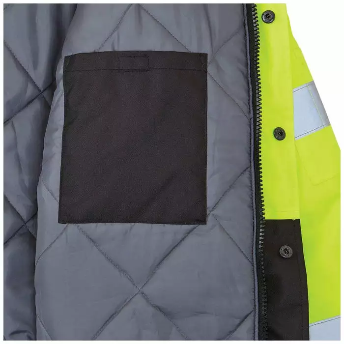 Klein Tools XLarge High-Visibility Yellow Winter Bomber Jacket, Model 60380 - Image 2