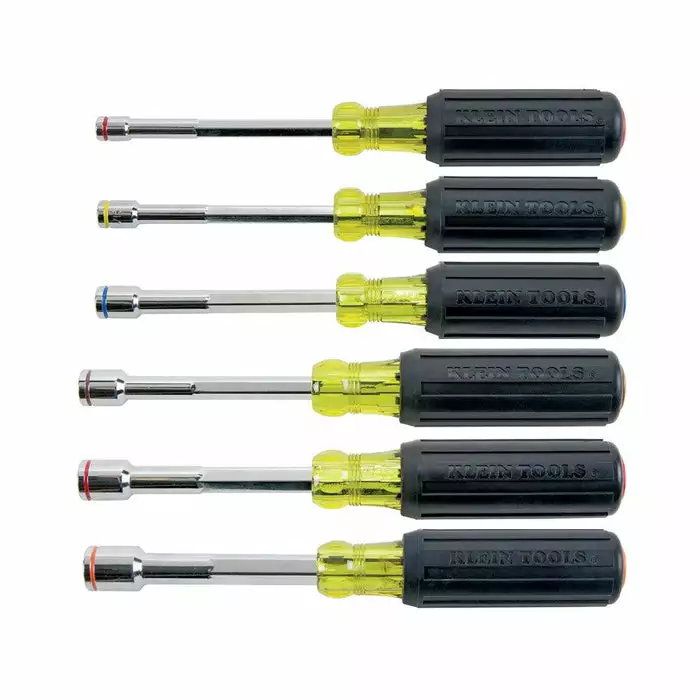 Klein Tools Magnetic Nut Driver Set, Heavy Duty, 6-Pieces, Model 635-6