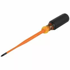 Klein Tools Slim-Tip Insulated Driver, #1 Philips, 6" Shank, Model 6956INS