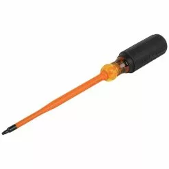 Klein Tools Slim-Tip 1000V Insulated Driver, #1 Square, 6" Shank, Model 6986INS