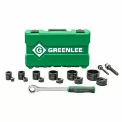 Greenlee Slug-Buster Knockout Kit With Ratchet Wrench, Model 7238SB