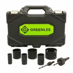 Greenlee Bi-Metal Hole Saw Kit, 1/2-Inch To 2-Inch Conduits, Model 830*