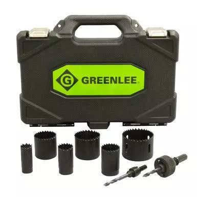 Greenlee Bi-Metal Hole Saw Kit, 1/2-Inch To 2-Inch Conduits, Model 830*