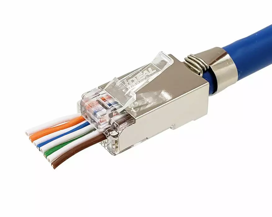 IDEAL CAT6a/a Shielded Feed-Thru Connectors, Package Of 25, Model 85-368*