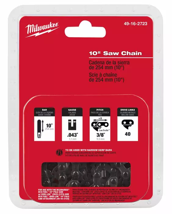 Milwaukee 10 In. Saw Chain, Model 49-16-2723