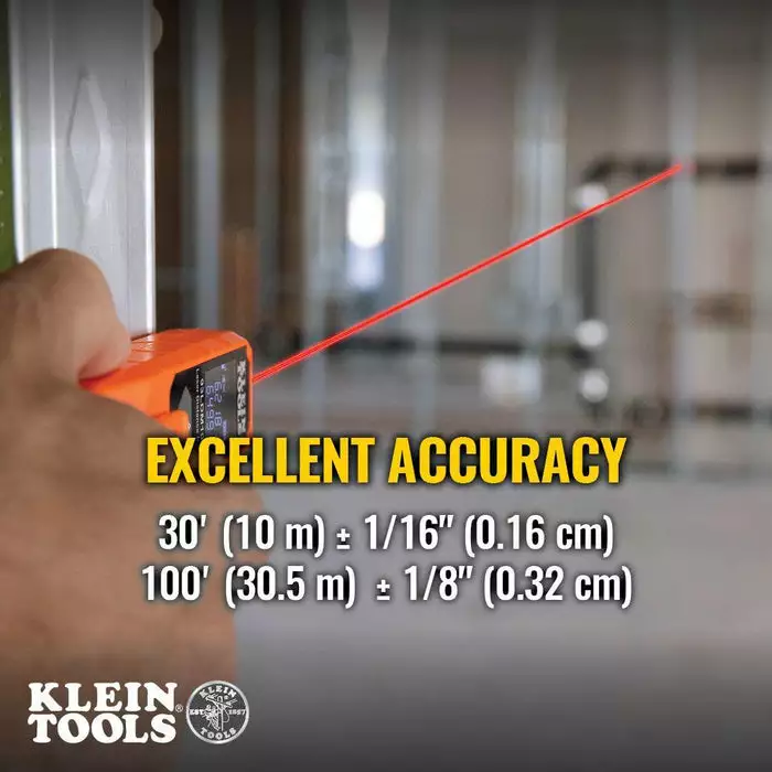 Klein Tools Compact Laser Distance Measure, Model 93LDM100C - Image 4