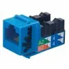 IDEAL CAT5e 100MHz 8P8C Keystone Jack Blue, Model 89-750BU