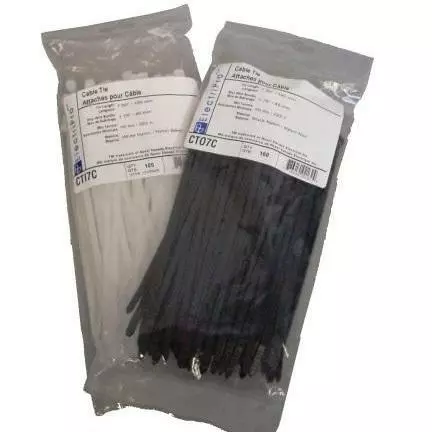 ElectriPro 5" White Nylon Indoor Cable Ties (100 Units), Model EPOCTI5C - Image 2