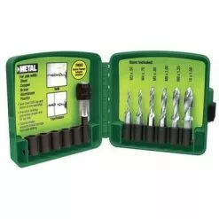 Greenlee 6-Piece Drill/Tap Set, 6-32 To 1/4-20 , Model DTAPKIT