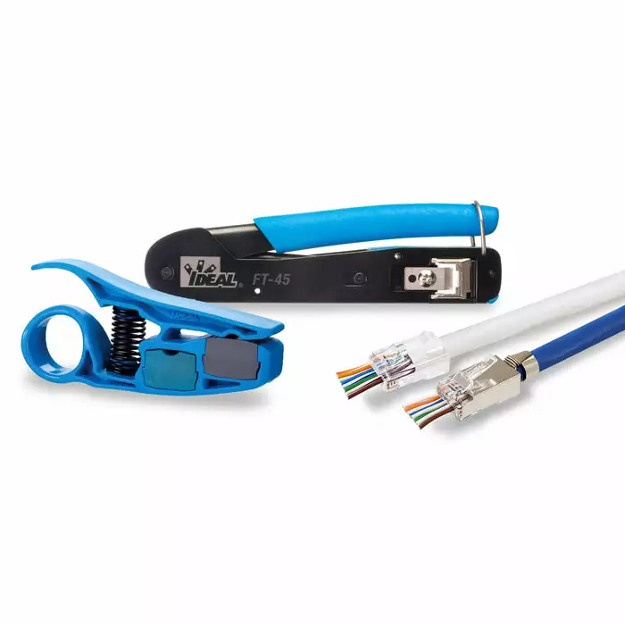 IDEAL CAT6a/a Shielded Feed-Thru Connectors, Package Of 25, Model 85-368* - Image 2