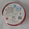 PTI Cables Household Building Wire NMD90, 12/2 10m Red