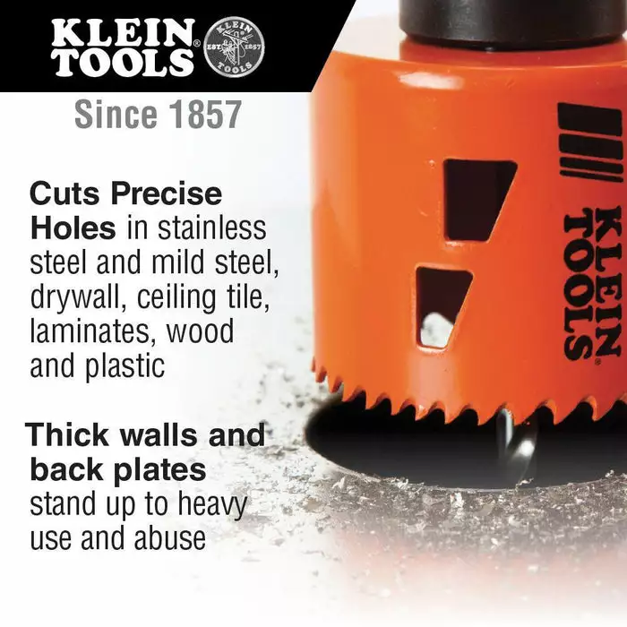 Klein Tools Bi-Metal Hole Saw, 4-1/2-Inch, Model 31972* - Image 2