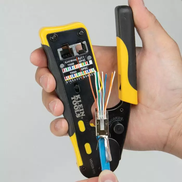 Klein Tools Pass-Thru Modular Data Plug, CAT6STP, 100-Pack, Model VDV826-754* - Image 5