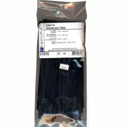 ElectriPro 14" Black Nylon Outdoor Cable Ties (100 Units) Maximum Resistance 50lbs, Model EPOCTO14C50