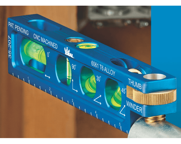 IDEAL Precision Level 6" 4+ Vials With Jaw, Model 35-207 - Image 2