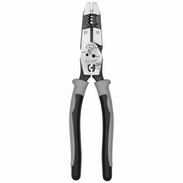 Klein Tools Hybrid Pliers With Crimper, Fish Tape Puller And Wire Stripper, Model J2159CRTP*
