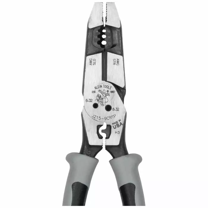 Klein Tools Hybrid Pliers With Crimper, Fish Tape Puller And Wire Stripper, Model J2159CRTP* - Image 2