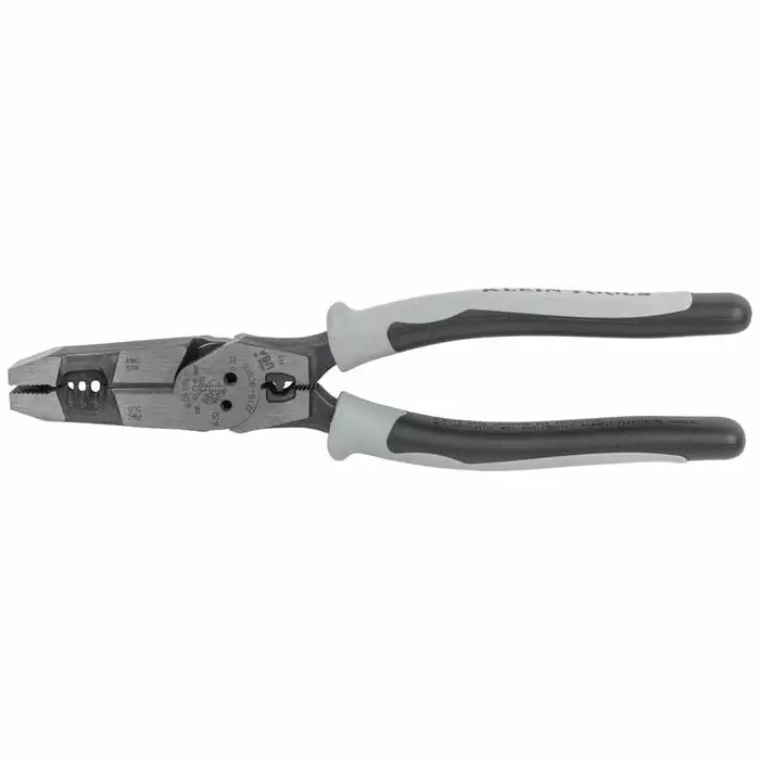 Klein Tools Hybrid Pliers With Crimper, Fish Tape Puller And Wire Stripper, Model J2159CRTP* - Image 3