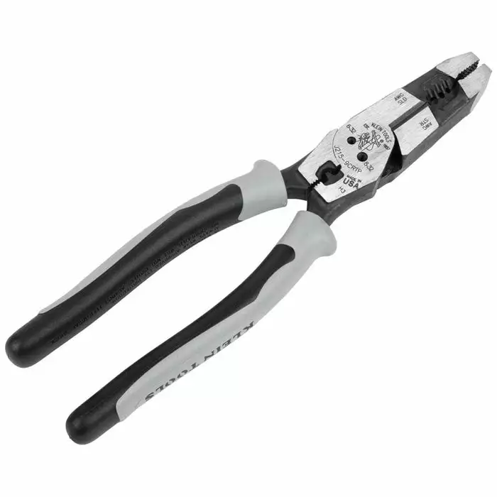 Klein Tools Hybrid Pliers With Crimper, Fish Tape Puller And Wire Stripper, Model J2159CRTP* - Image 4
