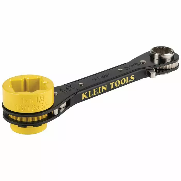 Klein Tools 6-in-1 Lineman's Ratcheting Wrench, Model KT155T*