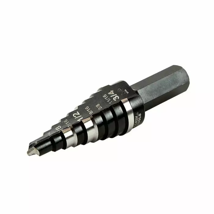 Klein Tools Step Drill Bit Double Fluted #3, 1/4 To 3/4-Inch, Model KTSB03* - Image 2