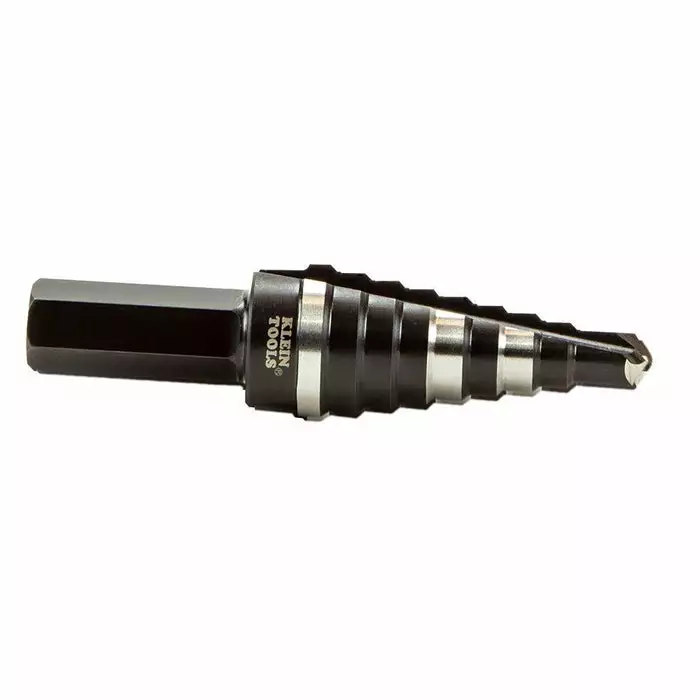 Klein Tools Step Drill Bit Double Fluted #3, 1/4 To 3/4-Inch, Model KTSB03* - Image 4